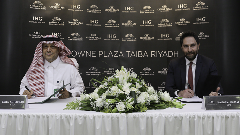 TAIBA INVESTMENTS ANNOUNCES THE SIGNING OF A MANAGEMENT AGREEMENT FOR CROWNE PLAZA TAIBA RIYADH